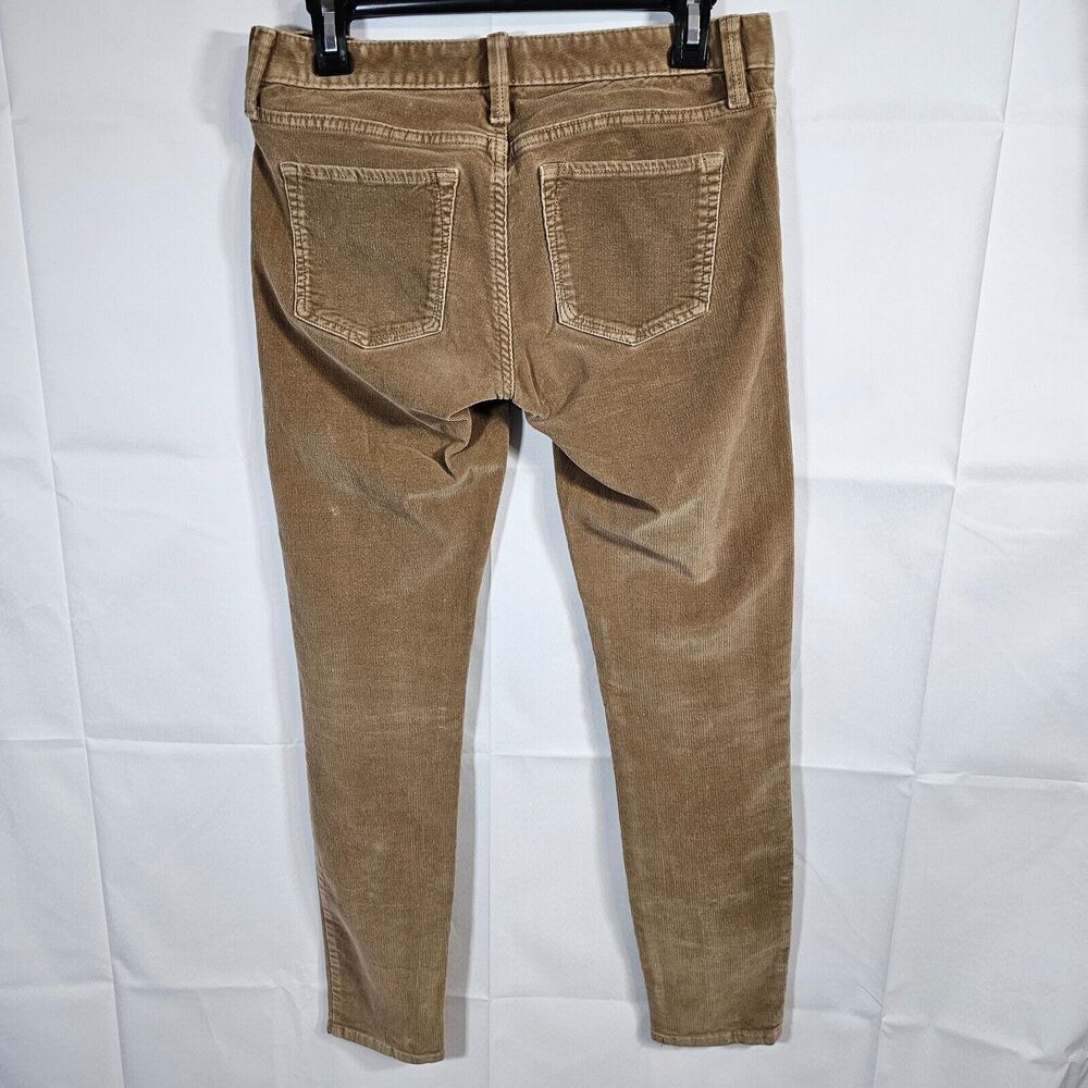 Banana Republic Pants Womens Size 26 Tan Corduroy Tapered Slim Fit Stretchable - Picture 2 of 6